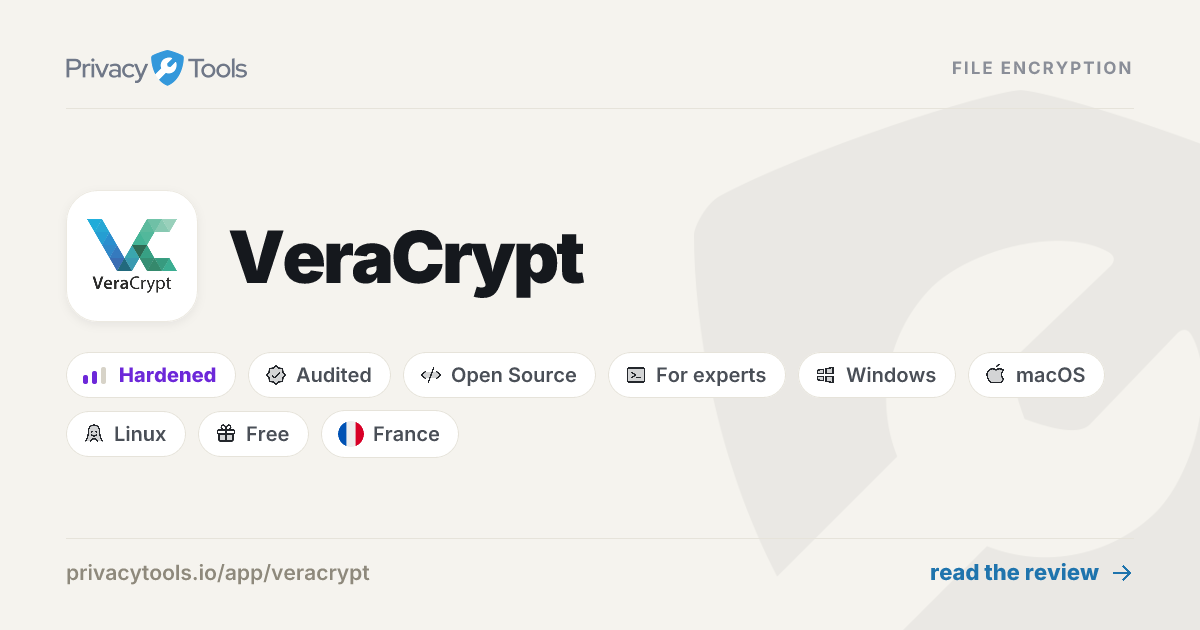VeraCrypt Review: Private File Encryption in 2026 - PrivacyTools.io