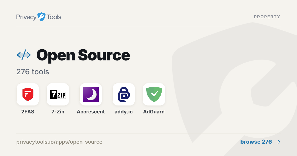 Open Source Privacy Tools - PrivacyTools.io